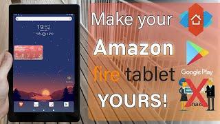 Turn your Amazon Fire Tablet into a Beautiful Device (Custom Launcher & Install Google Play Store)