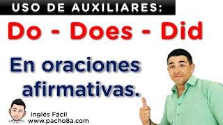 Así se usan los auxiliares DO, DOES y DID en oraciones afirmativas - Modo enfático | Clases inglés