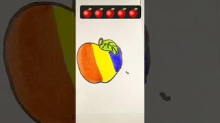 Colour comedy apple #artworker #drawing #funnyartist #artandcraft #artdrawing #cartoon #comedy