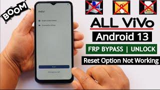 All Vivo Android 13 FRP Bypass/Unlock Without PC - Reset Not Working - No Pin Lock Sim Card 2024