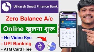 utkarsh small finance bank account open | how to open online account in utkarsh small finance bank