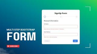 How to Build a Multi-Step Form with Bootstrap | Step-by-Step Tutorial