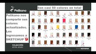 Actualizamos las texturas de melamina Pelikano en Sketchup (2020)