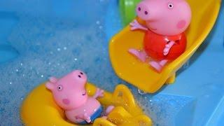 Пеппа и Джордж в аквапарке.Приключения Пеппы.Peppa Pig in aquapark.