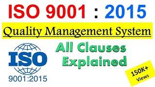 ISO 9001:2015 - Quality Management System | All 10 clauses explained Step by Step