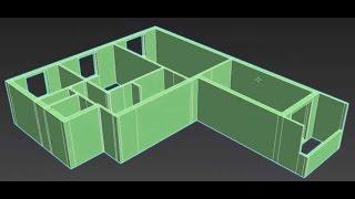 Как создать квартиру в 3d max - ч1 - внешние стены