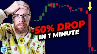 Watching A Stock Drop 50% in 1 MINUTE on BREAKING NEWS (LIVE)