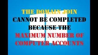 Fixed | The domain join can not be completed | 4Fun4You