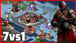 Red Alert 2 | Metallic Madness | (7 vs 1 + Superweapons)