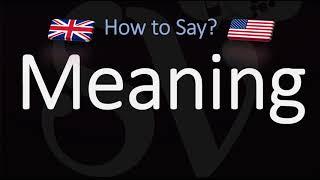 How to Pronounce Meaning? (CORRECTLY) | English Pronunciation