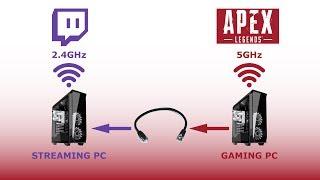 2PC STREAM OBS NDI PLUGIN - HYBRID WIFI / WIRED CONFIGURATION