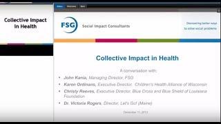 Collective Impact in Health Webinar