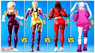 *UPDATED* Top 100 Fortnite Skins Doing Party Hips Emote Thicc ️ Latest Female Girls Outfits 