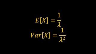 Mean and Variance of the Exponential Distribution