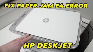 How to Fix Paper Jam E4 Error on any HP Deskjet Printer 2632 2700e 2755 2722 2600
