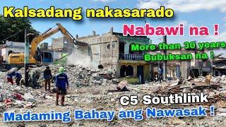 KALSADANG BINAHAYAN WINASAK NA ! BUBUKSAN NA malapit sa Runway Airport ! C5 Souhlink March 2025