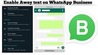 How to Set Up Away Message or Out of office message on WhatsApp Business app | Techno Logic | 2021