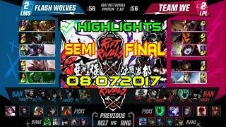 FW MMD (Renekton) vs WE 957 (Kled) Highlights | Rift Rivals 2017 LPL vs LMS Semi Finals Game 5