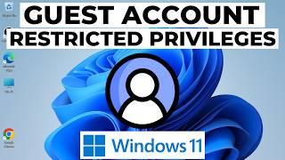 How to Create Guest Account in Windows 11
