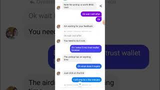 AVOID THIS TRUSTWALLET SCAM ON MESSENGER #scam #trustwallet #trustwalletairdrop #scammer #viral