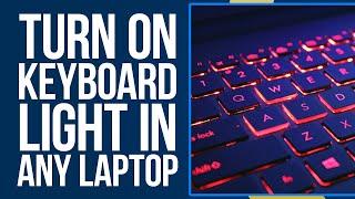 How To Turn On Keyboard Light In Any Laptop? Keyboard Light Shortcut