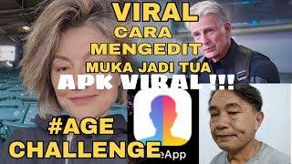 AGE CHALLENGE||• APLIKASI HITS. BISA BIKIN WAJAH JADI TUA !!! CARA MENGGUNAKAN APLIKASI FACE APP!