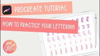 How to practice your lettering on the iPad using the Procreate app
