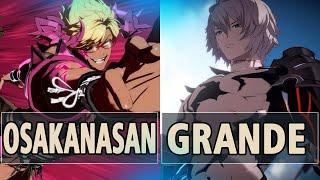 GBVSR:Osakanasan (Summer Belial) Vs Grande (Lucilius)| High Level Gameplay.