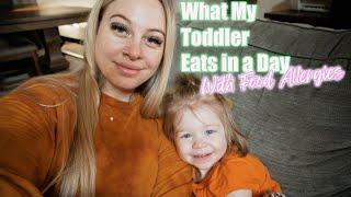 WHAT MY TODDLER EATS IN A DAY WITH FOOD ALLERGIES | DAIRY EGG & PEANUT FREE / STAY AT HOME MOM OF 2