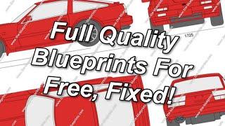 [Works Now!] How to Get Full High Quality Blueprints from The-Blueprints.com For Free