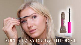 EASY, QUICK natural brow tutorial using NYX products