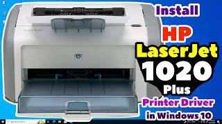 How to Download & Install HP LaserJet 1020 Plus Printer Driver in Windows 10 - Hindi
