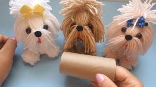 PERRITO DE LANA | Cómo Hacer Cachorro PELUCHES DIY | Manualidades Fáciles