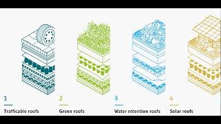 Nophadrain smart green roof and utility roof systems