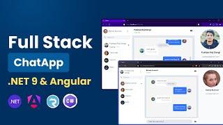 .NET 9 , SignalR & Angular 19 - Full Stack Chat App