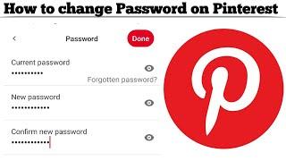 How to Change Password in Pinterest app | Reset Pinterest Password | Techno Logic | 2021