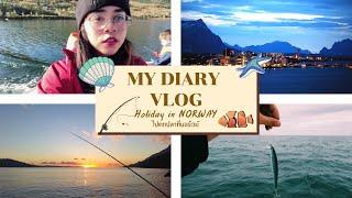 vlog #3  DIARY IN MY LIFE  วันหยุดที่ NORWAY ออกไปตกปลาที่ Bodø Holiday going fishing