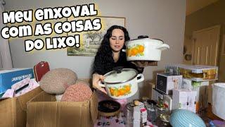 Dumpster diving! Tudo que peguei do lixo para meu enxoval! 