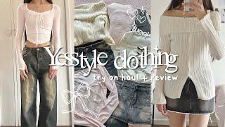 YESSTYLE clothing haul  | try on + honest thoughts