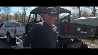 Polaris dealer picking up the Ranger for throttle recall