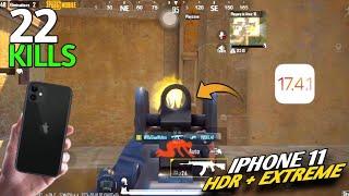 22 KILLS!!  IPHONE 11 TEST GAMEPLAY IN 2024 | Pubg Mobile