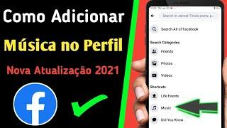 Como adicionar música ao seu perfil do Facebook -2021|| Como adicionar música no perfil do Facebook