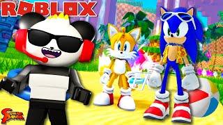 Beach Party with Sonic! Let's Play Roblox Sonic Speed Simulator Ep 6