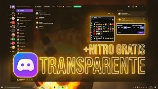 DISCORD TRANSPARENTE y "NITRO" GRATIS/EMOJIS GRATIS y TRANSMISION 1080p a 60FPS muy FÁCIL!!