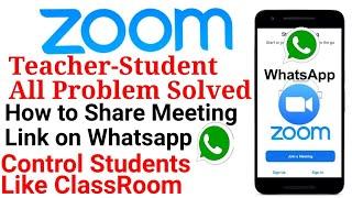 How to Create & Share Link Zoom Meeting App Link on WhatsApp