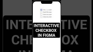 How to create an interactive checkbox component in Figma #figma #figmatutorial #ui #figmatips