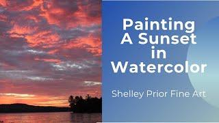 Painting a Sunset in Watercolor