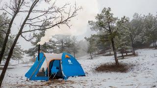 Fırtına! Sağanak Yağmur! Kar Yağışı! Sıcak Çadır Kış Kampı