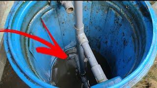 DIY Koi Pond blue barrel filter and How to Care (Backwash)