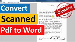 how to convert scanned pdf documents to word text online free | edit scanned pdf to text converter